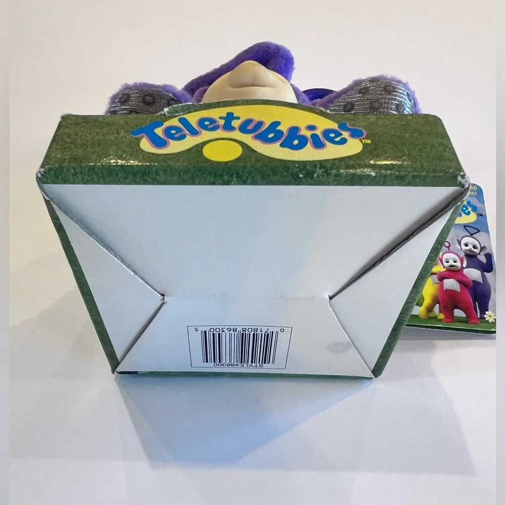 Tinky Winky Purple Teletubbies clip on vintage collectible original packaging